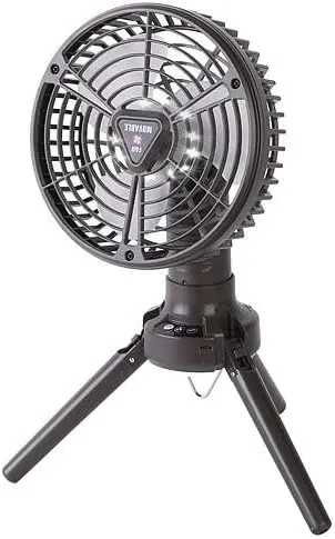 [Pack of 3] 10400mah Portable Camping Fan with LED Light Rechargeable Tripod Tent Hanging Fan Lantern Portable Foldable Oscillating Table Fan with 3 Brightness 4