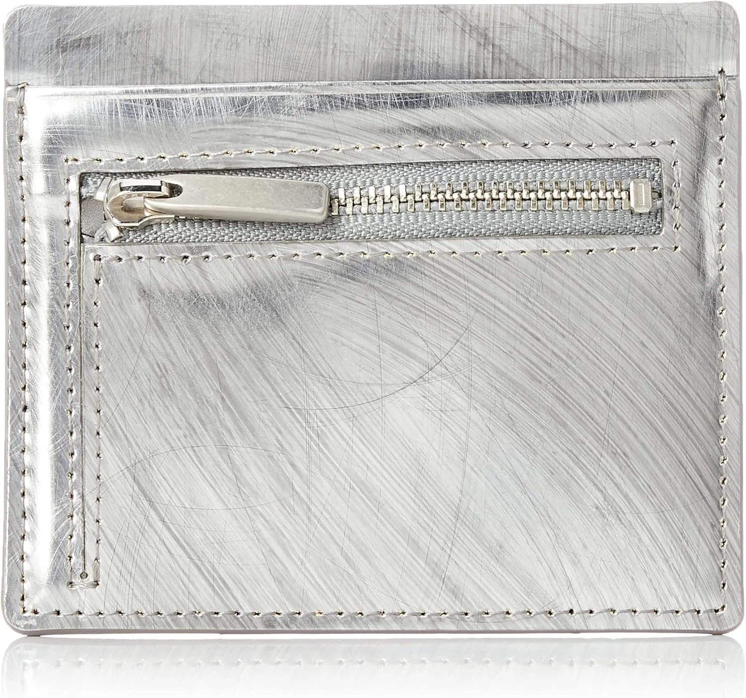 Patrick Stefan Wallet Card Case, Fragment Case, Compact, Scratch Silver