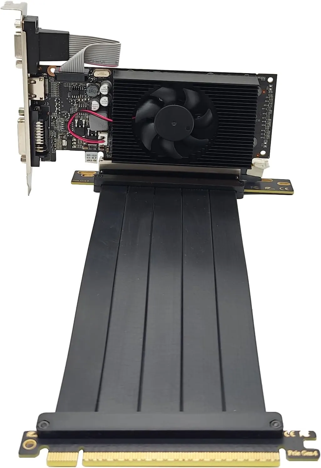 PCIe 4.0 Riser Cable, x16 High Speed Graphics Card Extension Port Adapter, Flexible GPU Riser Cable Compatible with RTX 4090/4080/3090 and RX 7900/7800, 270 Degree 30cm