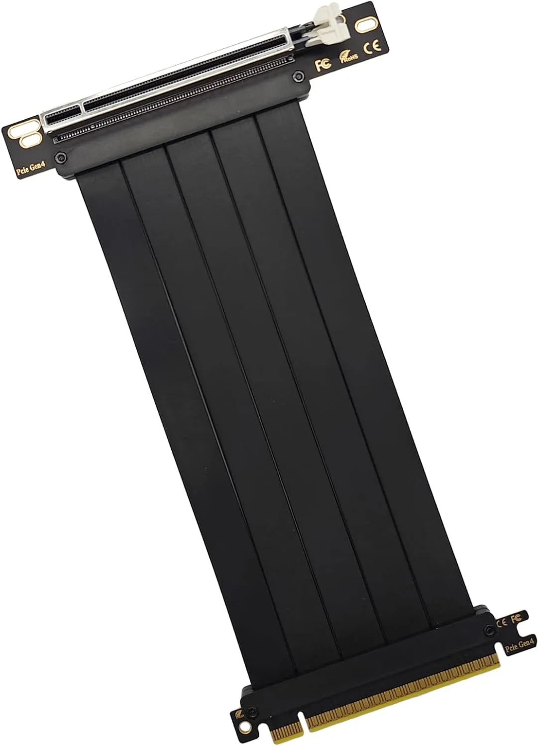 PCIe 4.0 Riser Cable, x16 High Speed Graphics Card Extension Port Adapter, Flexible GPU Riser Cable Compatible with RTX 4090/4080/3090 and RX 7900/7800, 270 Degree 30cm
