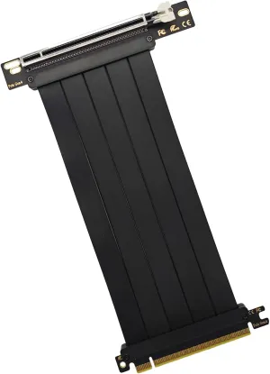PCIe 4.0 Riser Cable, x16 High Speed Graphics Card Extension Port Adapter, Flexible GPU Riser Cable Compatible with RTX 4090/4080/3090 and RX 7900/7800, 270 Degree 30cm