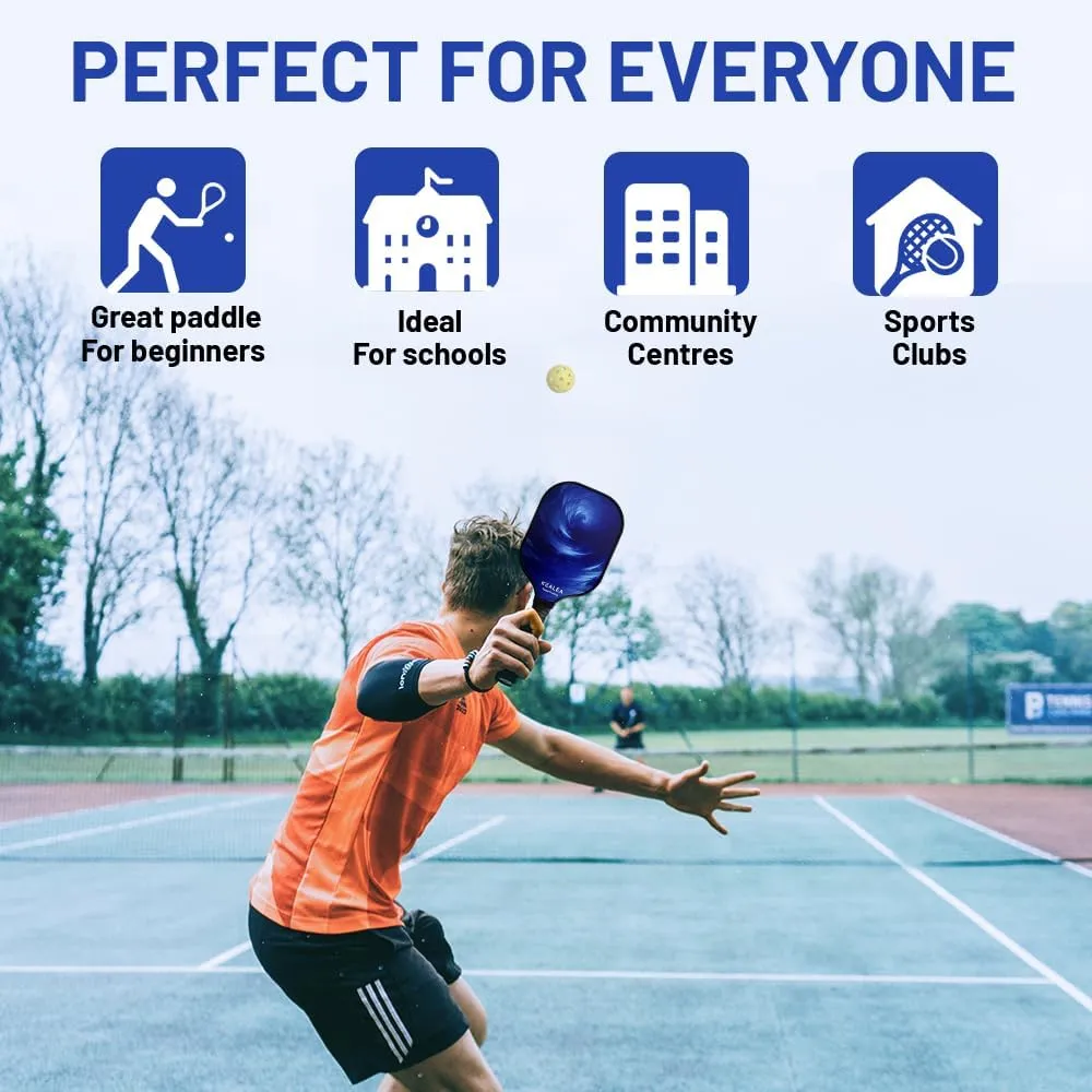 Pickleball Paddle Durable Outdoor Sports Gifts Built in Fiberglass Surface Pickleball