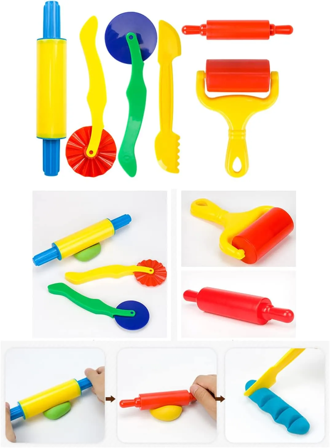 Play Dough Tools Set for Kids 69Pcs - Accessories, Letter and Numeral Molds, Rollers, Cutters, Animal Molds, and Art Clay Tools for Creative Dough Cutting