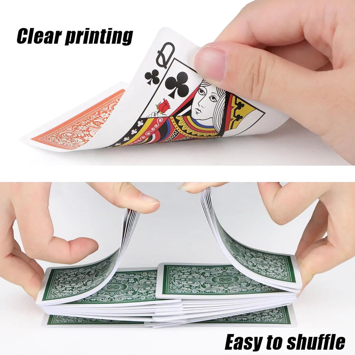 Playing Cards 12 Pack,Decks of Cards,Poker Cards Set,Standard Playing Cards Bulk with 6 Unique Colors,Card Games for Adults and Family,Suitable for Go Fish Pinochle Blackjack Euchre