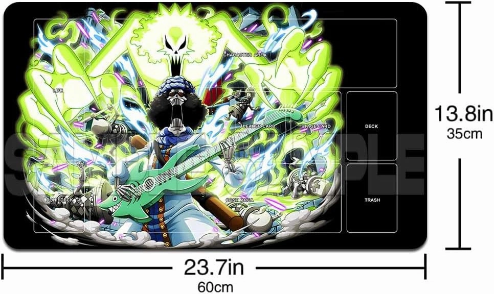 Playmat Trading Card Game OPCG Mat CCG MTG Playmat TCG Card Game Table Mat Mouse Pad 600X350mm   Free Bag (H008) (Brook H268)