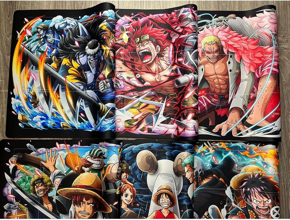 Playmat Trading Card Game OPCG Mat CCG MTG Playmat TCG Card Game Table Mat Mouse Pad 600X350mm   Free Bag (H008) (Brook H268)