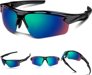 Polarized Sports Sunglasses for Men Women Youth Baseball Running Cycling Driving Fishing Tennis Golf Motor TAC UV400 TR90