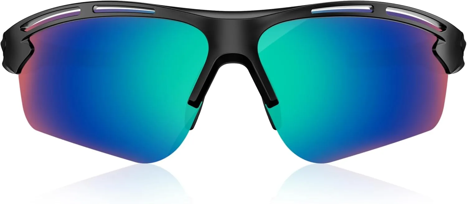 Polarized Sports Sunglasses for Men Women Youth Baseball Running Cycling Driving Fishing Tennis Golf Motor TAC UV400 TR90