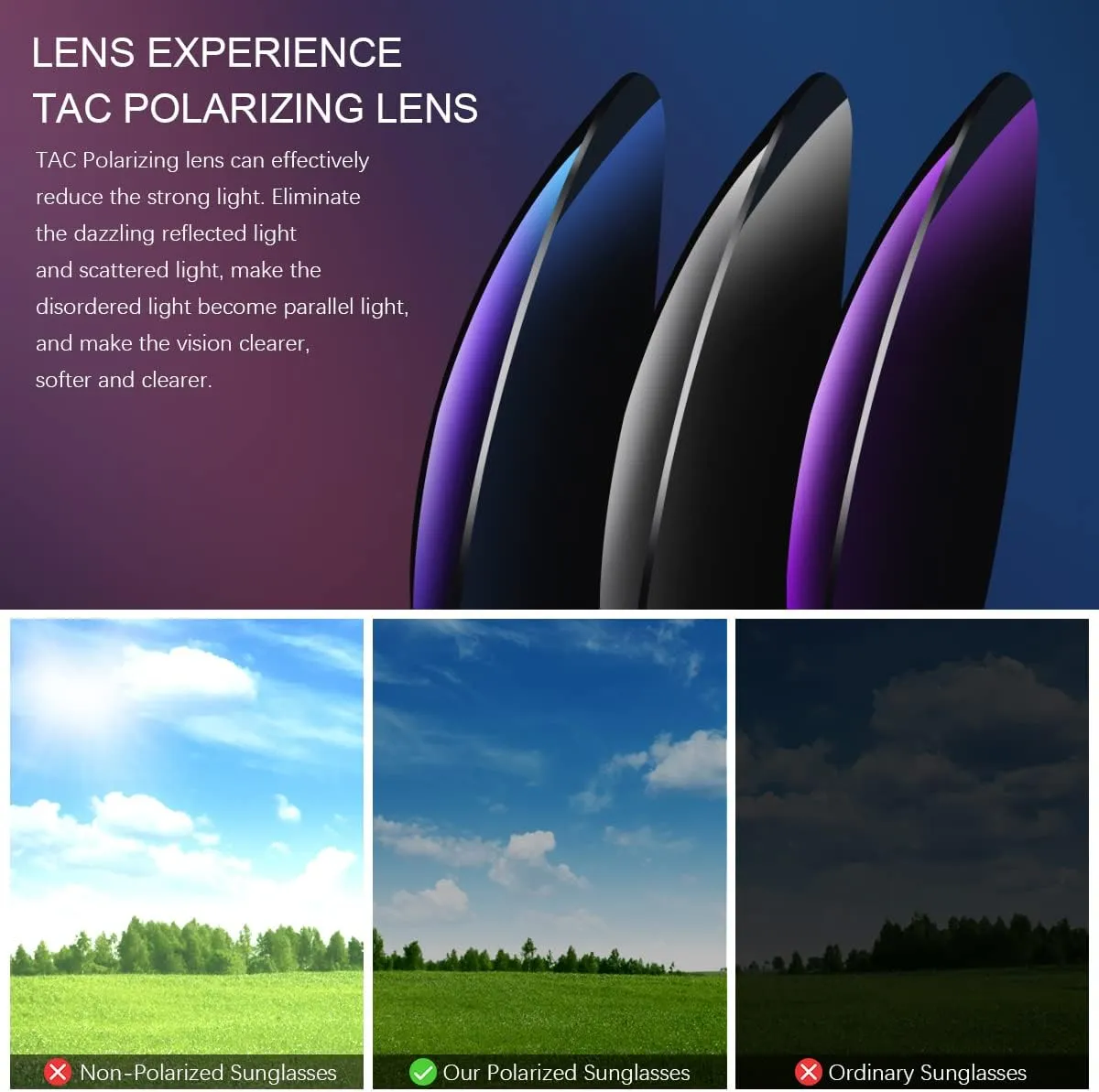 Polarized Sunglasses for Men and Women Rimless Frame Driving Glasses UV400 Protection Shades Sport Eyewear Eyeglasses