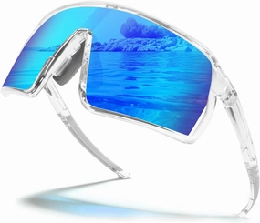 Polarized Sports Sunglasses for Men Women, Cycling Glasses UV Protection Mountain Biking Glasses for Fishing Running