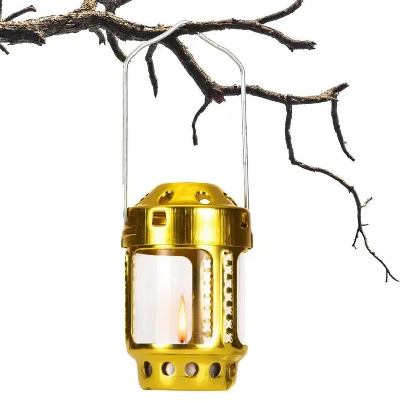 Portable Camping Candle Lantern – Aluminum Alloy Tealight Lantern