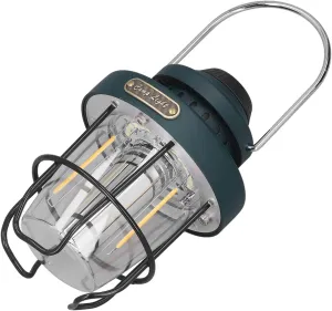 Portable Camping Lamps, Retro Camping Lantern 3 Modes LED Light USB Charging Waterproof for Emergencies (Green)