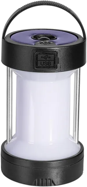 Portable Solar Charging Camping Lamp Handheld Tent Light with Removable Top Hooks for Outdoor Use for Camping Hiking and Emergency Power Outages