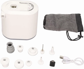 Portable Rechargeable Air Pump, Lightweight, Fast Inflation, Multi Functional Lighting, for Camping, Outdoor Activities, Air Mattress and Toy Inflator