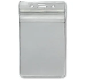 Portrait Clear/Frosted Zip Lock ID Card Holder (100mmx65mm) CH-IDCW51 (50 pack)