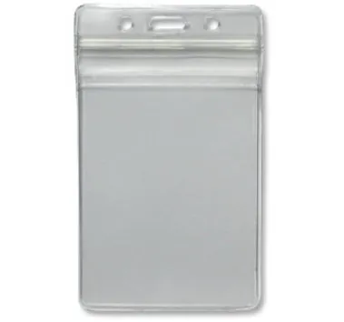 Portrait Clear/Frosted Zip Lock ID Card Holder (100mmx65mm) CH-IDCW51 (50 pack)