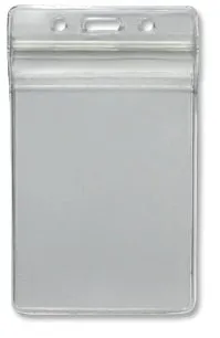Portrait Clear/Frosted Zip Lock ID Card Holder (100mmx65mm) CH-IDCW51 (50 pack)