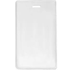 Portrait Plastic Heavy Duty ID Card Holder Anti Ink Transfer CH-IDCW21F (100 Pack)