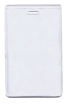 Portrait Plastic Heavy Duty ID Card Holder Anti Ink Transfer CH-IDCW21F (100 Pack)