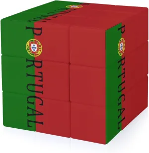 Portugal Soccer-Themed Fidget Cube, 1 Set, 1 Cube, ABS Plastic, Twisty Puzzle, Compact, All Ages