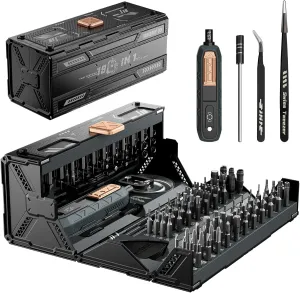 Precision Screwdriver Set with 21 Kinds of 160 Magnetic Bits, JAKEMY Multi-Bits Professional Laptop Screwdriver Repair Kit for Most Electronic Devices, Watch, Xbox, Console, Glasses, Doorbell, DIY