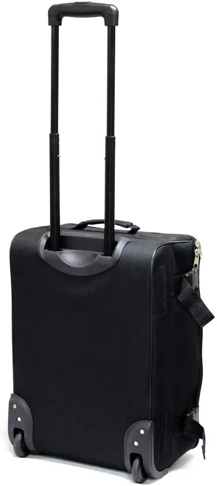 Preferred Nation 20 inch Folding Suitcase Luggage Carry On, Collapsible, packable, locking pull-up handle, in-line recess skate wheels.