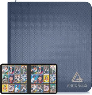 Premium TCG Card Binder For 480 Side Loading Pockets | Sports Trading Card Binder 12 Pocket, Trading & Magic Cards Binders Zipper, Collectible MTG & Baseball Cards Binders Sleeves, Collector Holder.