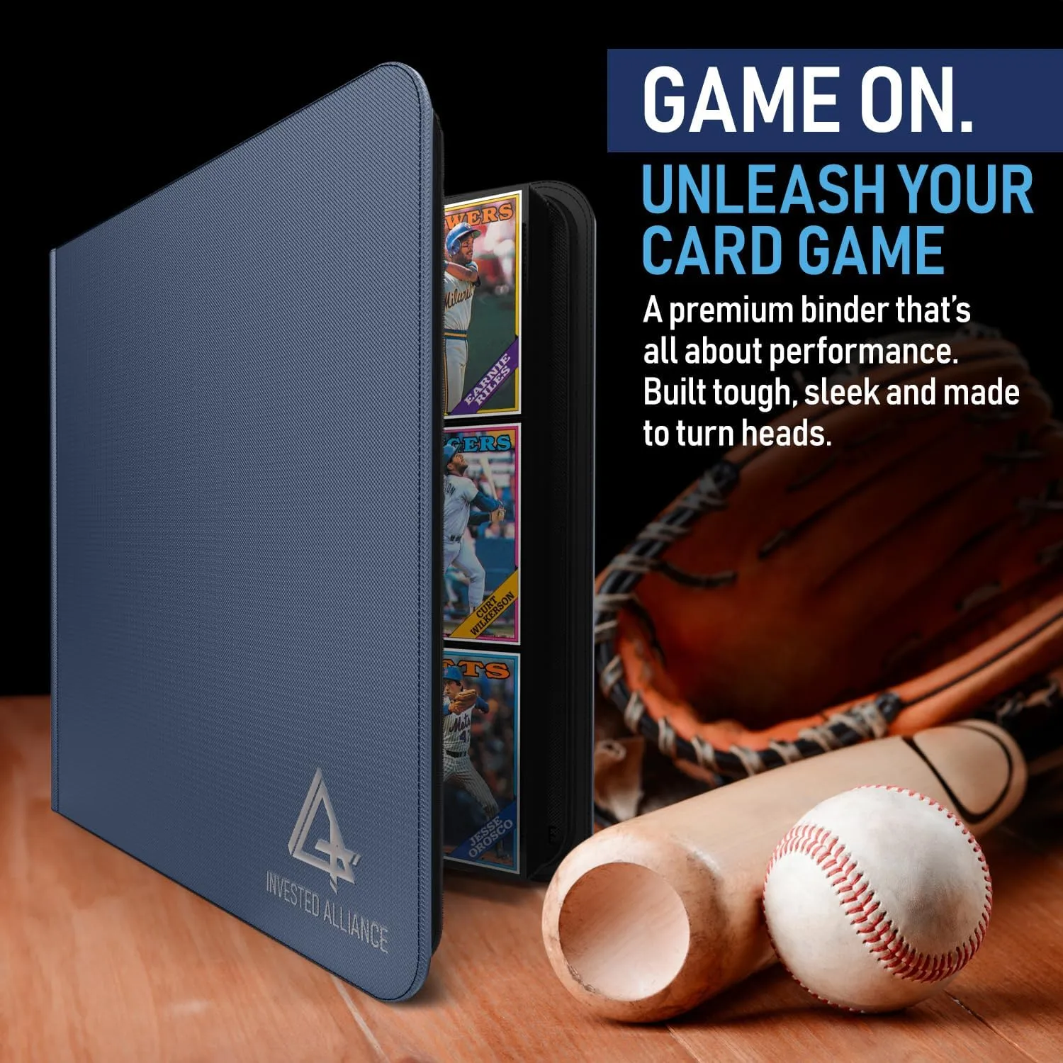 Premium TCG Card Binder For 480 Side Loading Pockets | Sports Trading Card Binder 12 Pocket, Trading & Magic Cards Binders Zipper, Collectible MTG & Baseball Cards Binders Sleeves, Collector Holder.
