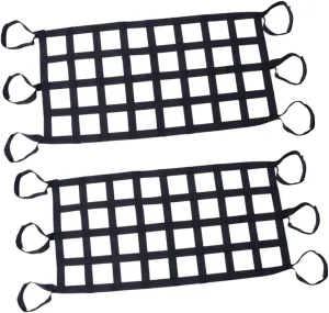 PRETYZOOM 2 Pcs Roof Net Trunk Storage Organizer Net Mesh Elastic Luggage Net Roof Storage Net Cover Car Luggage Net Overhead Storage Net Trailer Cargo Net Cargo Netting Nets Nylon Black