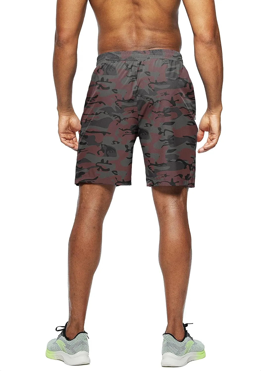 Pudolla Men's Workout Running Shorts 7"/5"/9" Lightweight Gym Athletic Shorts for Men with Zipper Pockets