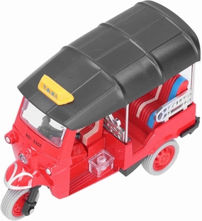 Pull Back Thai Tricycle, 3 colors, Simulation Alloy Tuk Tuk Car Model Toy Children Vehicle Toy(Red)