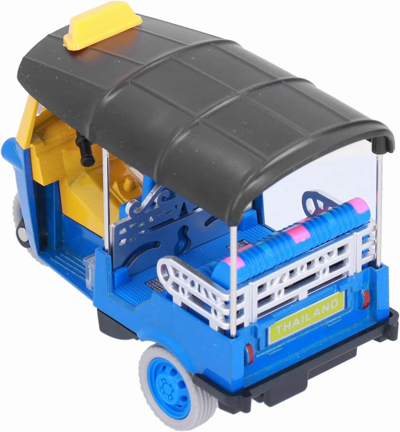Pull Back Thai Tricycle Toy, High Simulation Alloy Tuk Tuk Car Model Toy for Children Gifts