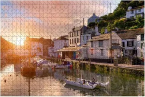 Puzzles 500 Piece Cornish Fishing Village -Jigsaw Puzzle for Adults Challenging Puzzle Perfect for Game Nights