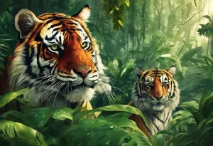 Puzzles for Adults 1000 Pieces, Impossible Hard Difficult Challenging Puzzles for Adults,Families Tigers in The Jungle Challenging Puzzle Perfect for Game Nights
