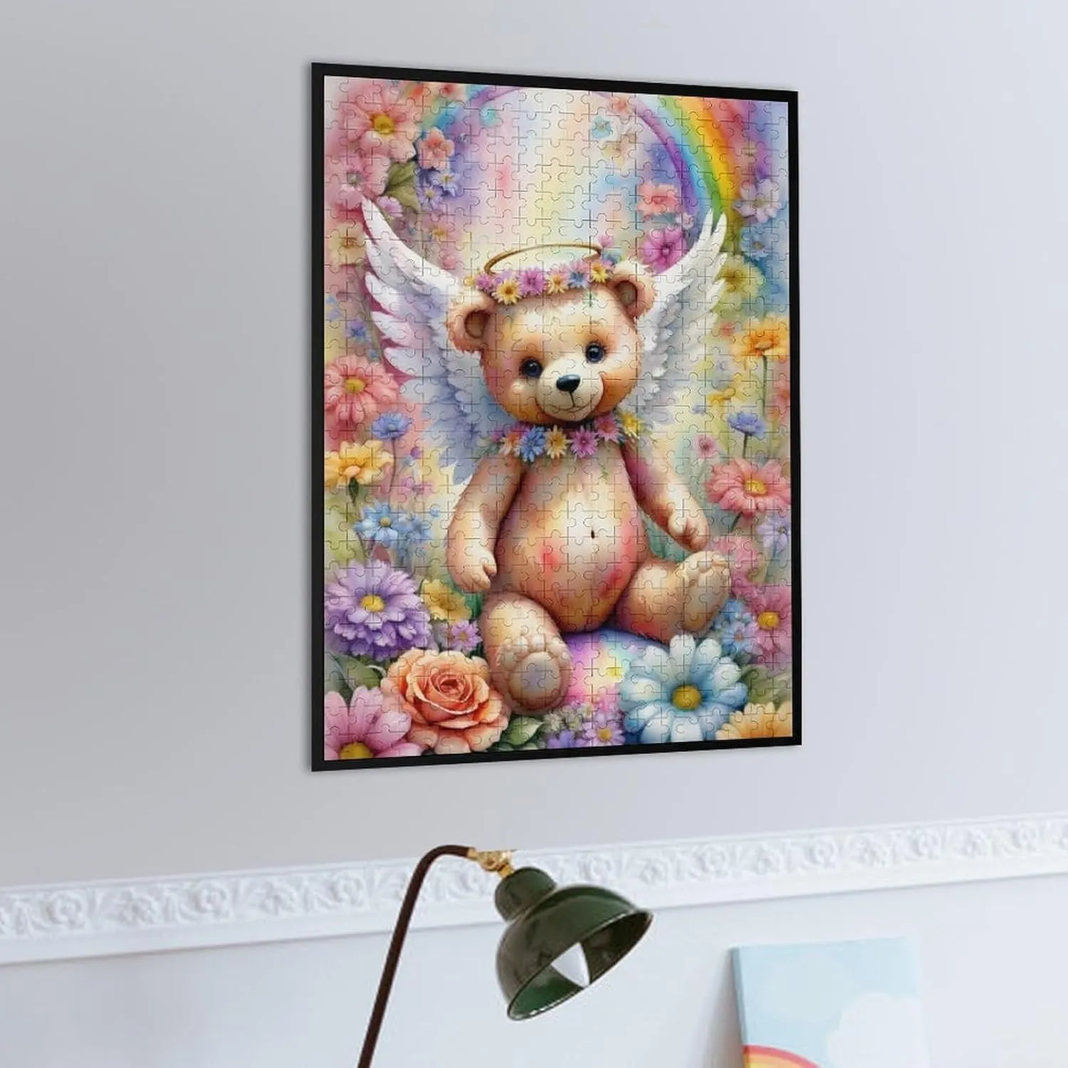 Puzzles for Adults 500 Pieces - Angels Teddy Bear Colorful Animal Angels Best Challenging Puzzles for Cognitive Workout - Safe Eco-Friendly - Most Popular Leisure Activities