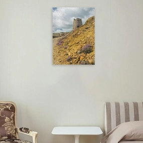 Puzzles for Adults 1000 Pieces Jigsaw Puzzles with Letters on Back Trail Leading to The Old Windmill Mountain Anglesey Wales Difficult Hard Cool Puzzle 1000 Piece Puzzle Clearance