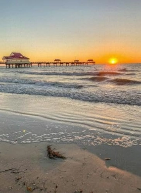 Puzzles for Adults 1000 Pieces Sunset at Clearwater Beach Pier Florida -Jigsaw Puzzle for Adults Challenging Puzzle Perfect for Game Nights
