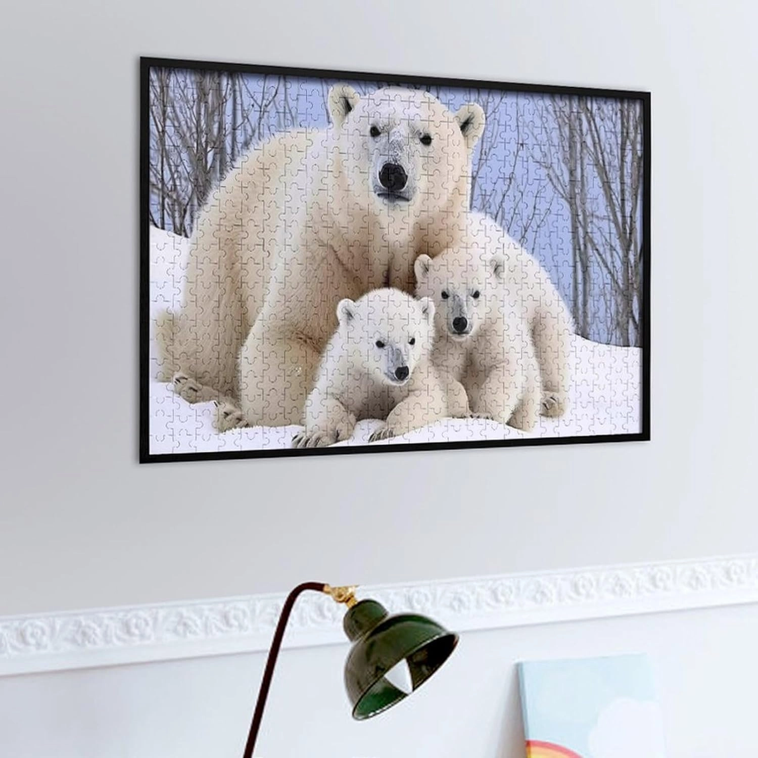 Puzzles for Adults 500 Pieces - Polar Bear Animals Best Challenging Puzzles for Cognitive Workout - Safe Eco-Friendly - Most Popular Leisure Activities