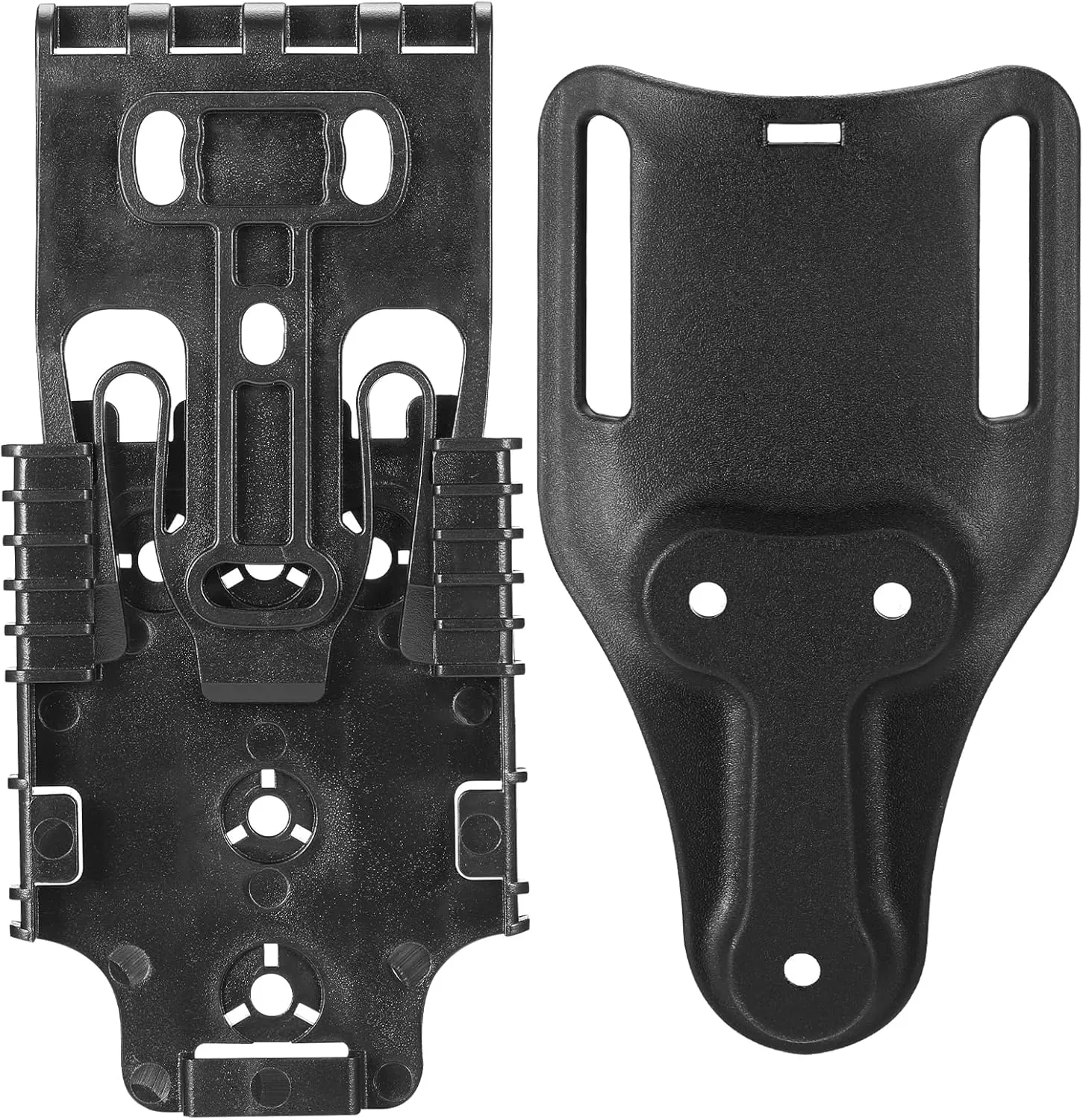 QLS Quick Locking System Bundle Kit with 2" Mid Ride Belt Loop 6070UBL,Platform Attachment for Duty Holsters and Accessories,One Size-Black