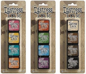 Ranger Tim Holtz Distress Mini Ink Pad Kits #1, #2 and #3 Bundle