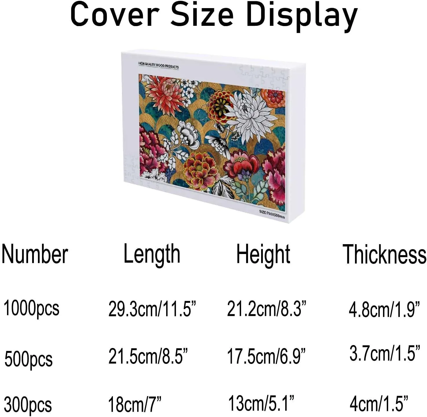 Rashu Jigsaw Puzzles for Adult Large PictureMermaid Fish Scale Wave LuxuryWooden Puzzles Intelligent Education Brain Puzzles Game Home Wall Decor 300 pcs