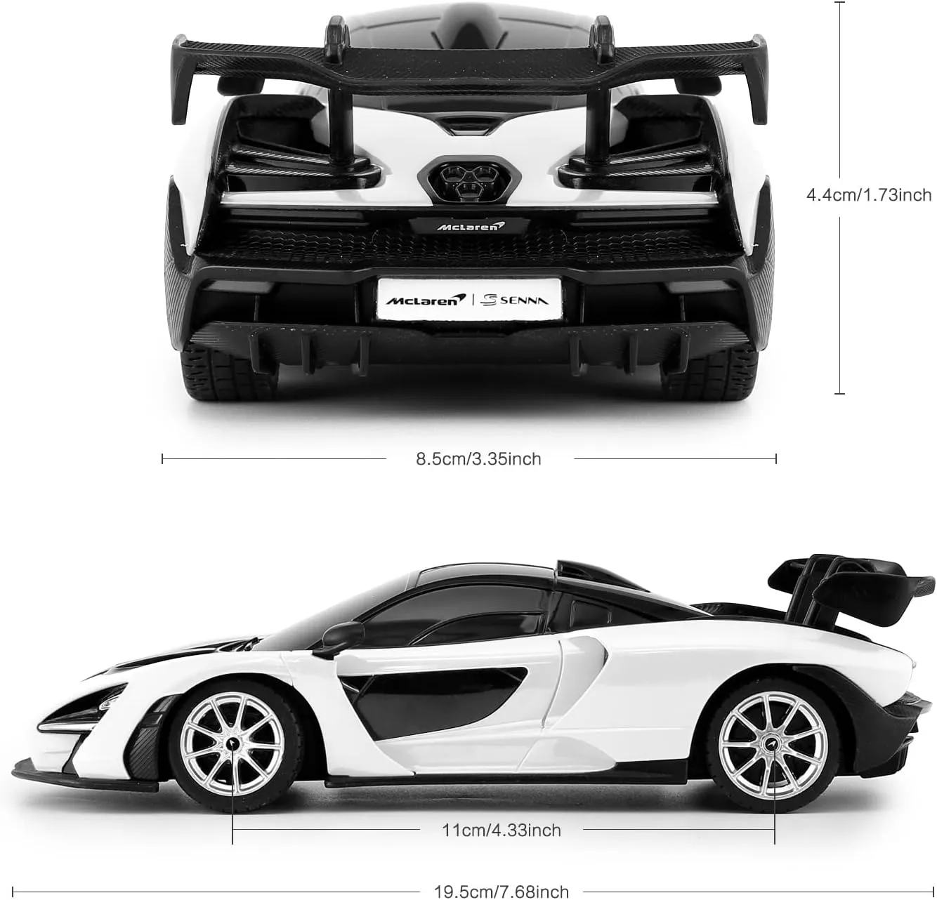 RASTAR RC Toy, McLaren Senna 1:24 Remote Control RC Car, McLaren Toy Car for Boys - White