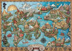 Ravensburger Mysterious Atlantis 1000 Piece Jigsaw Puzzle - Journey Into Legends | Unique Softclick Technology | Vibrant, Glare-Free & Durable | Ideal for Relaxation & Gifting | FSC Certified