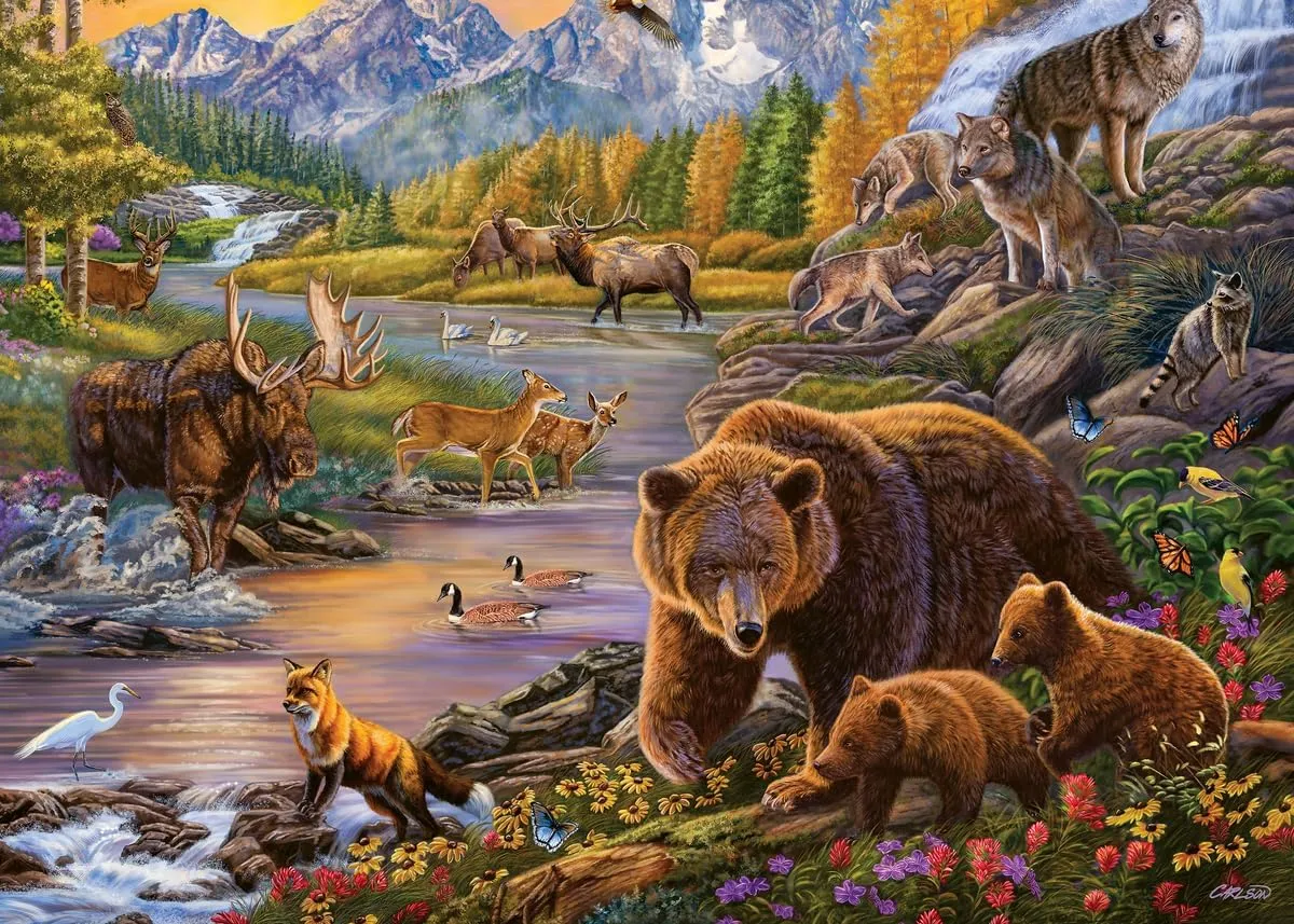 Ravensburger Wilderness 500-Piece Large Format Jigsaw Puzzle | Ideal for Adults | Unique Softclick Technology Vibrant Imagery | FSC-Certified Materials - 16790