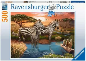 Ravensburger Zebra Jigsaw Puzzle - 500 Piece | Unique, Softclick Technology Vibrant, Glare-Free Imagery | Ideal for Kids, Teens, and Adults | FSC Certified