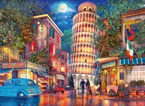Ravensburger Evening in Pisa 500 Piece Jigsaw Puzzle for Adults - Every Piece Unique | Anti-Glare Surface | Amazon Exclusive