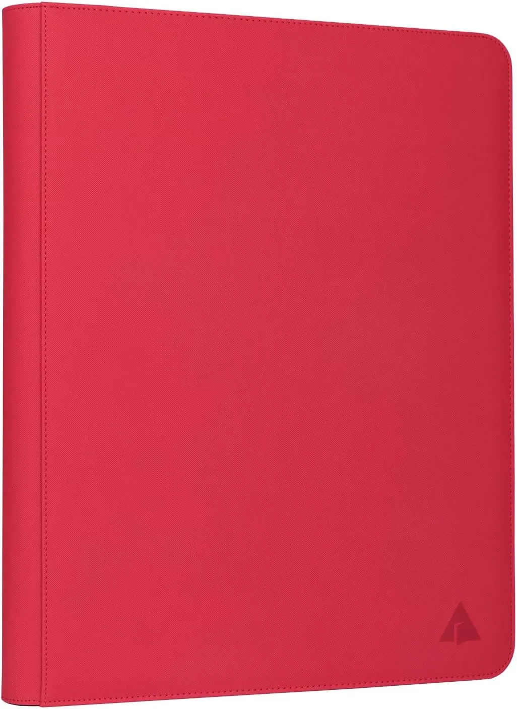 Rayvol 16-Pocket Toploader Binder, Holds 512 Toploaders 16 Pocket Top Loader Card Storage Case, 500   Ringless Double-Sided Pockets for Cards in 3 x 4'' Toploaders -Red