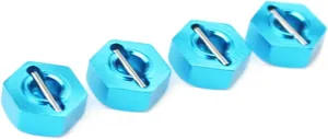 RC Car Accessories Compatible with Wltoys 12428 12423 for Feiyue for Fy-01 02 03 04 05 1/12 Rc Crawler Car Upgrade Parts Metal 1Set 4Pcs Hexagon