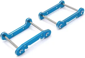 RC Car Accessories Compatible with Wltoys 144001 144002 144010 124018 124019 124017 124016 RC Cars Upgrade Parts Metal Front Rear for Swing Arm Mounts(Blue)