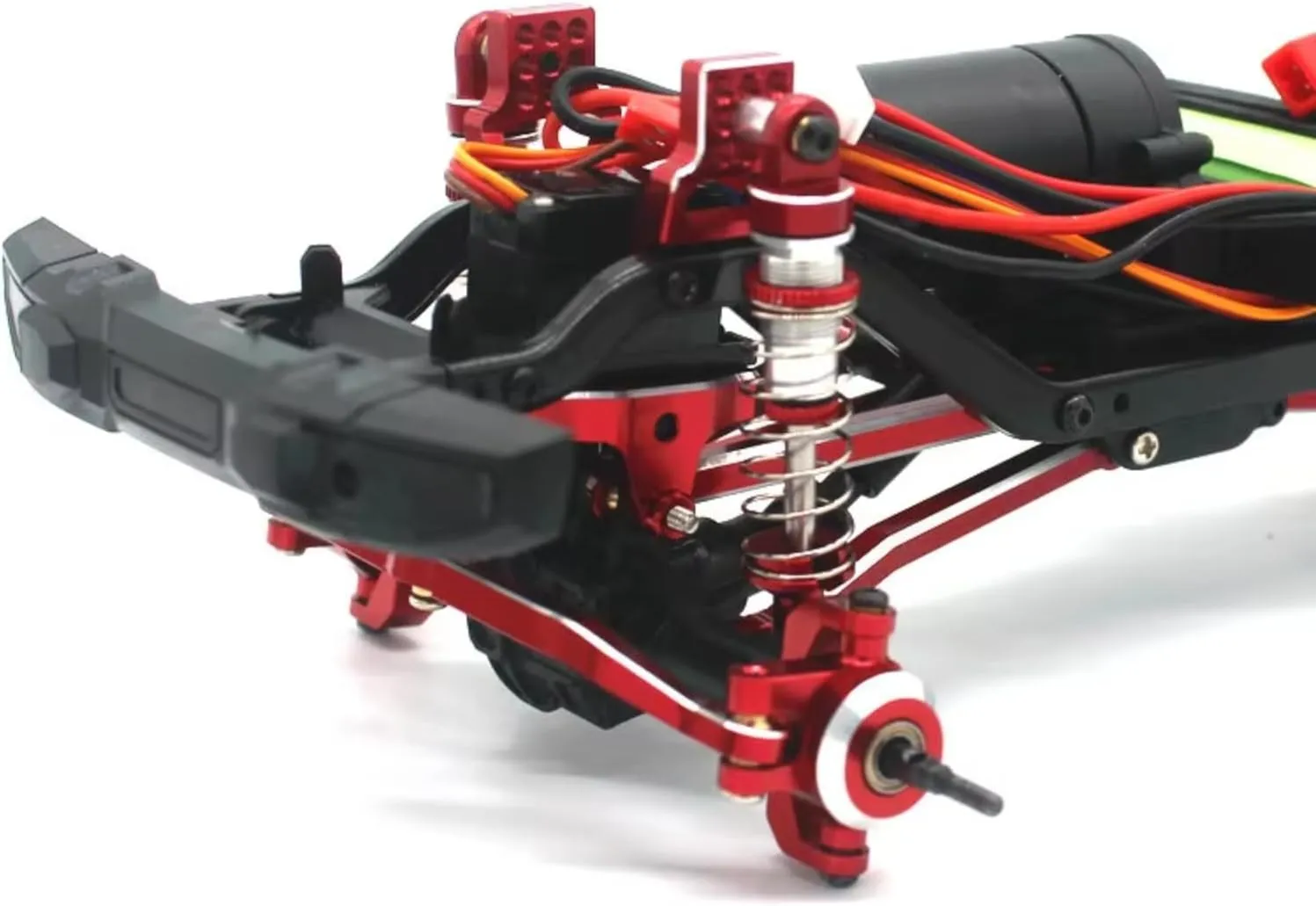 RC Car Accessories for Jjrc C8801 C8809 AX-8560 for TRX4M 1/18 RC Remote Control Car Metal PO Accessories Servo for Seat(Red)